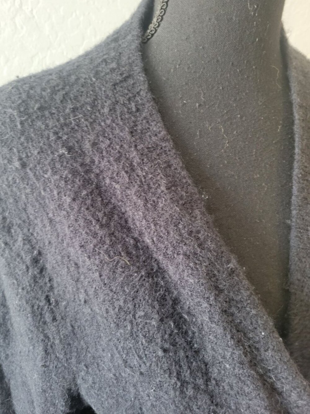 Madewell Black Long Sleeve Open Pocket Cardigan Size L Merino Wool Everyday Wear - Picture 3 of 12